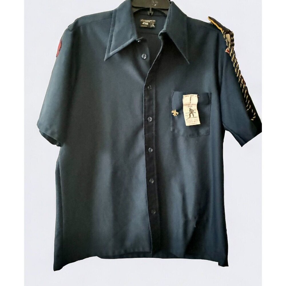 1950s Cub Boy Scout Uniform Shirt Heber Springs Arkansas Patch Medal Pin Quapaw